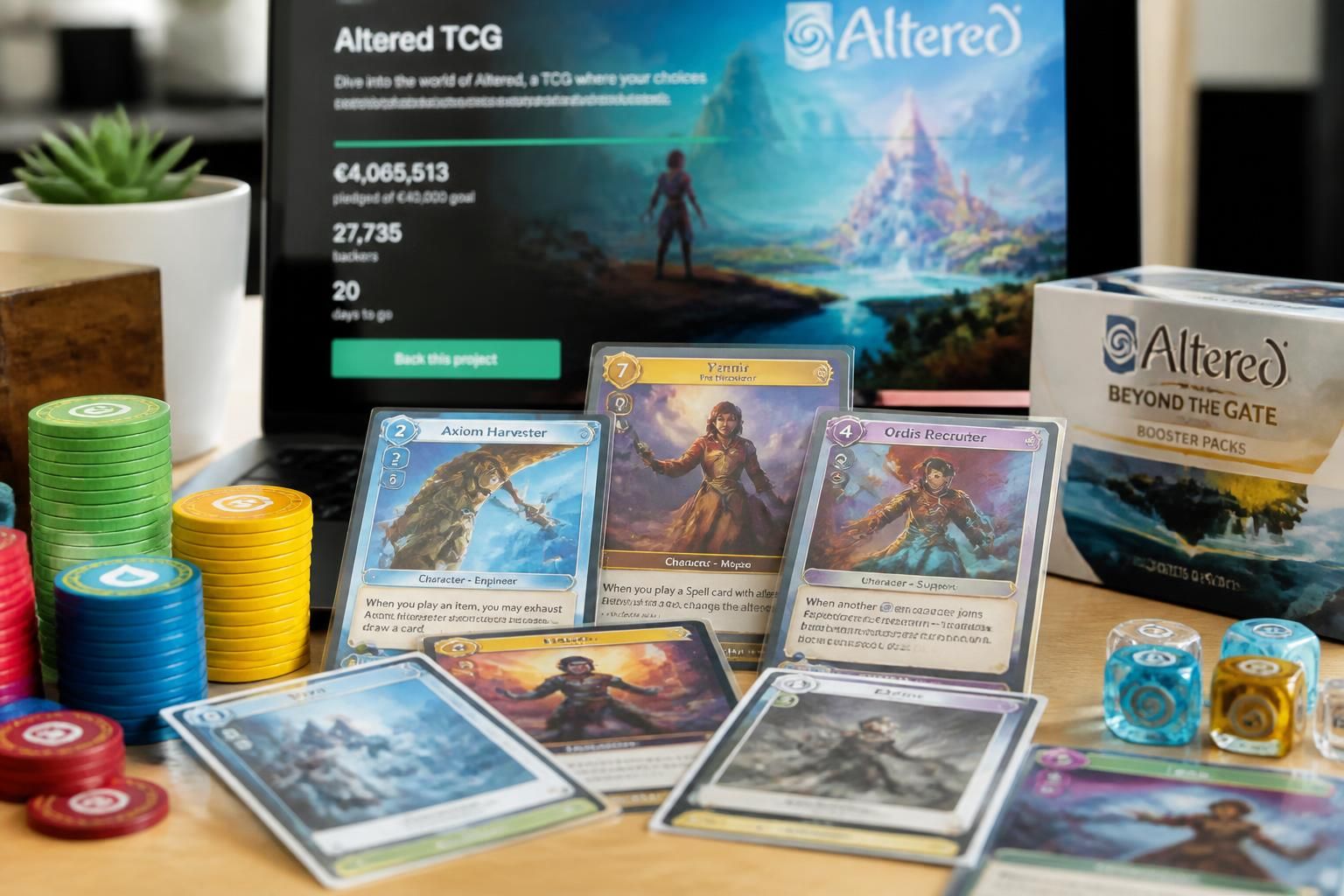 découvrez les dernières actualités et avis sur le jeu de cartes à jouer et à collectionner altered tcg, ainsi que les détails de sa campagne kickstarter.