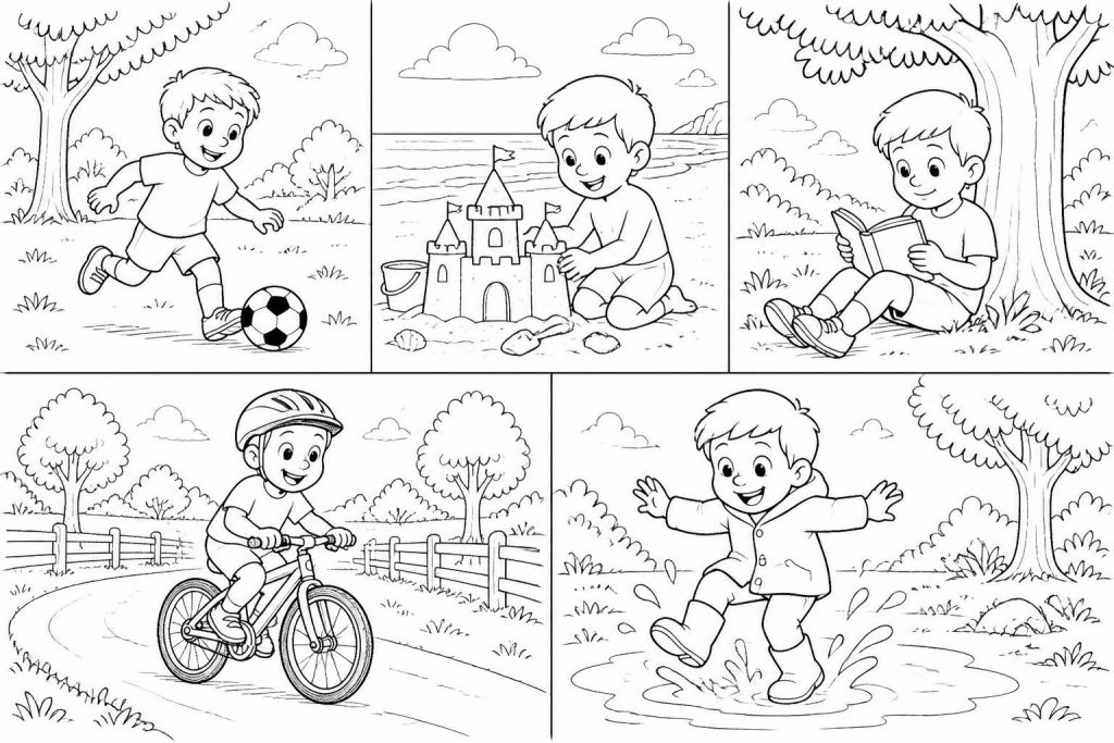 découvrez une sélection amusante et variée de coloriages pour garçons à imprimer, idéale pour les enfants de 5 à 8 ans. des dessins adaptés pour stimuler leur créativité et leur amusement.