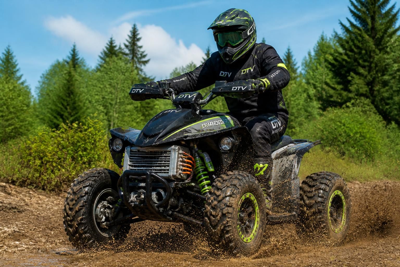 découvrez tout sur le dtv shredder, le quad électrique 200cc innovant, ses caractéristiques, performances et modèles disponibles.