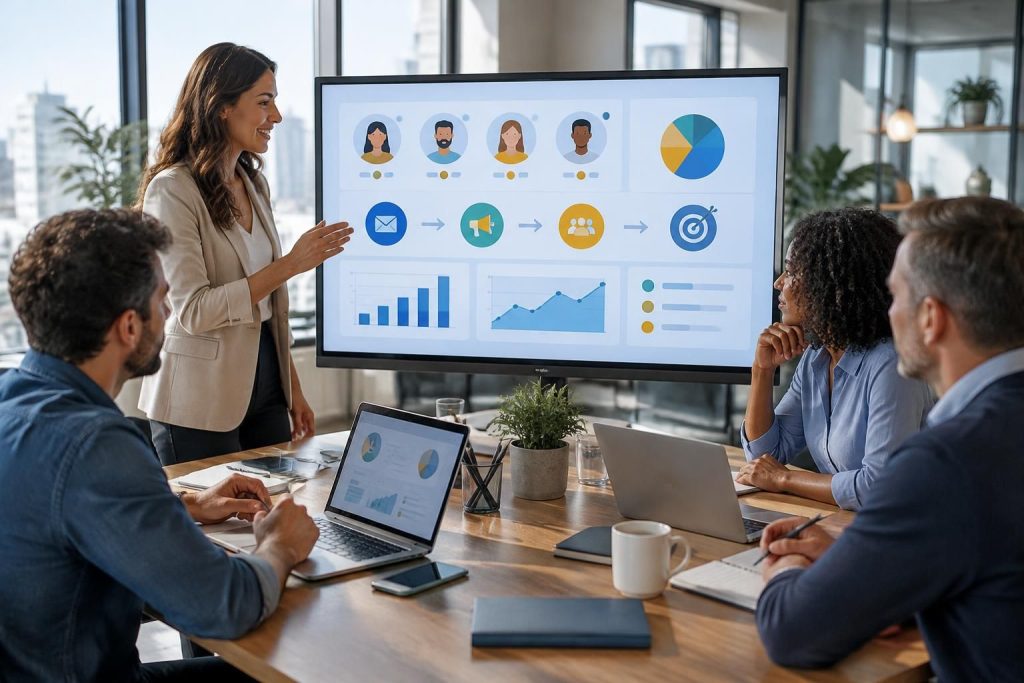 découvrez comment un crm collaboratif améliore le partage des données, la coordination et la performance des équipes marketing.